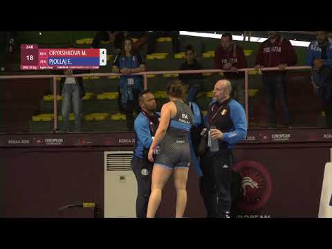 1/8 WW - 76 kg: M. ORYASHKOVA (BUL) v. E. PJOLLAJ (ITA)