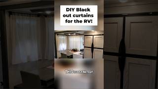DIY blackout curtains for the RV! No holes & NO SEW 😁 #shortsfeed #shorts #rvliving #rvlife