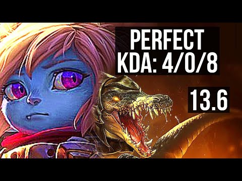 POPPY vs RENEKTON (TOP) | 4/0/8, 600+ games | KR Master | 13.6
