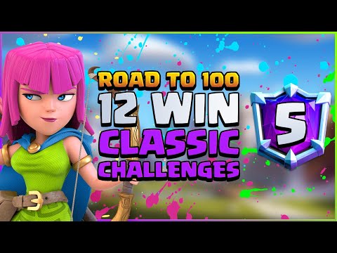 Road to 100 12 Win Classic Challenges with Xbow: #5 — Clash Royale