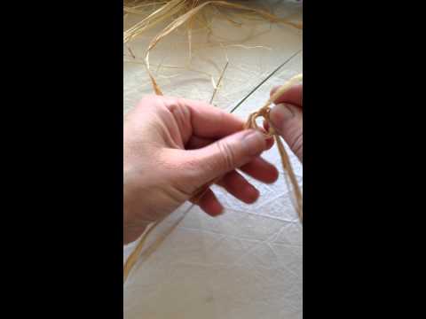 How to start a coiled basket using a magic circle