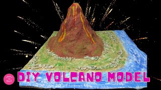 DIY Volcano Model Making | School Project Ideas | Cardboard Craft | School Craft @craftthebest1