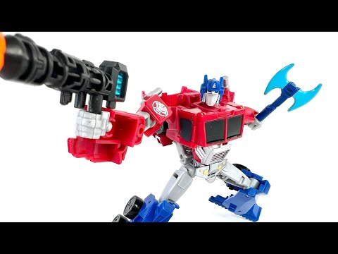 Optimus Prime: GHOST Leader Transformers EARTHSPARK Deluxe Class Optimus Prime Chefatron Review