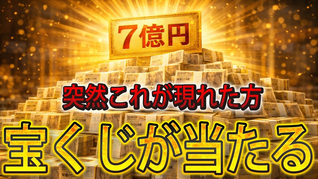 【※宝くじ高額当選】再生した瞬間に「７億円」が手に入ります。こんな機会は人生で二度と訪れません。