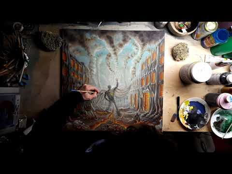 This is how i painted my tribute pic to the art of Par Olofsson