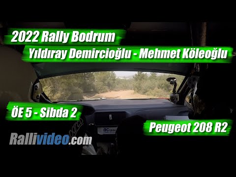 INCAR // 2022 Rally Bodrum / Yıldıray Demircioğlu - Mehmet Köleoğlu / ÖE 5 Sibda 2 / Peugeot 208 R2