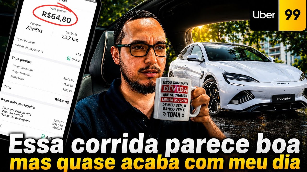 ERREI FEIO no Sábado rodando na UBER e 99Pop, mas vou ganhar R$500,00 na Segunda SEM TRABALHAR.
