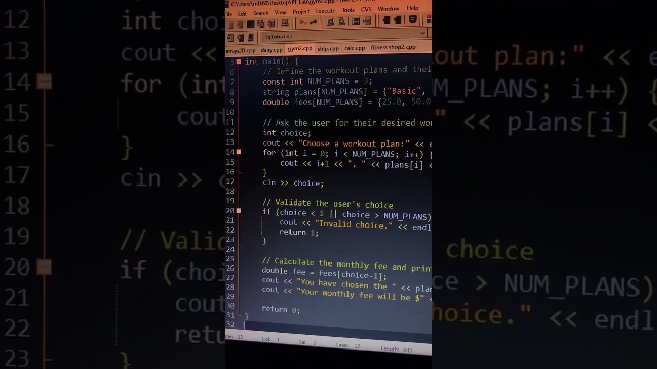 gym code c++#coders #codemasters #codelife #codingninja #codinglife #code #coderstokyo #coding