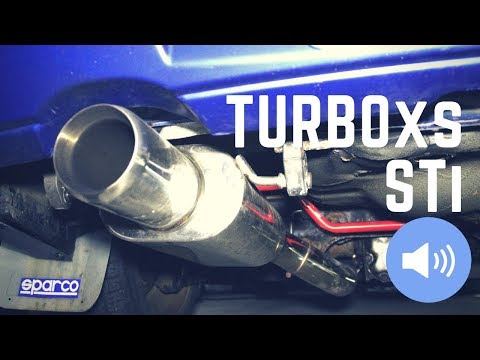 TurboXS Axleback Muffler V2 exhaust for 2002 WRX -2007 STi Subaru drive and sound