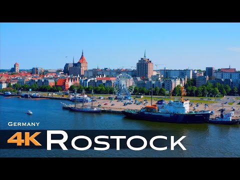 ROSTOCK 🇩🇪 Drone Aerial 4K | Mecklenburg Vorpommern Germany Deutschland