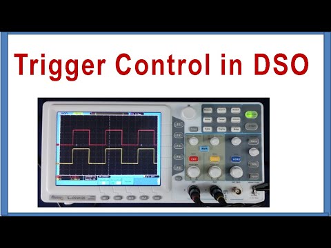 How trigger control setting is done in DSO Oscilloscope Video