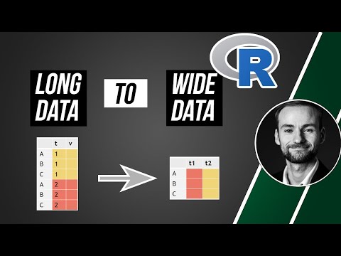 How to transform long data to wide format in R