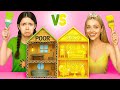HOW TO MAKE A HOUSE WITH CARDBOARD 1 Star Vs 5 Star Crafts With Paper By YayTime