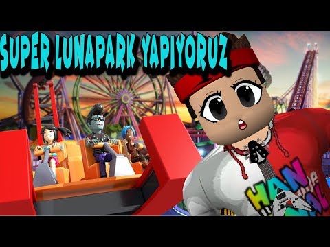 Yeni Lunaparkımız Güzel mi ? Roblox Theme Park 2