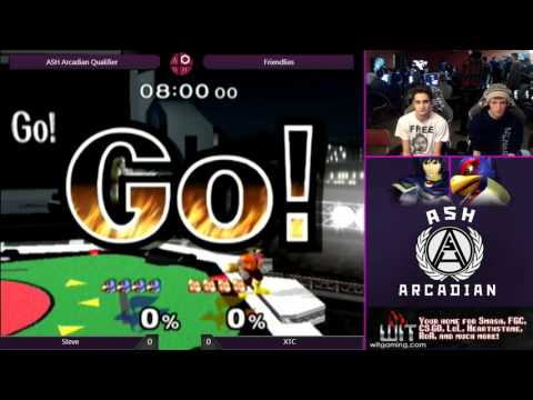 Steve (Falco) vs XTC (Marth) - ASH Arcadian Qualifier Melee Bracket