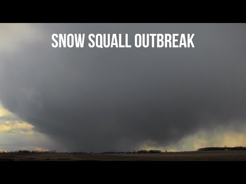 Snow Squall Outbreak in Spring! April 21, 2021