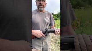 Black powder shotgun loading and shooting