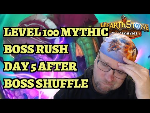 LEVEL 100 Mythic Boss Rush - Acolyte and Si'lorne Amberwind revisited - Hearthstone Mercenaries