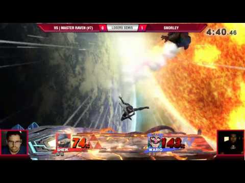 VS Weekly 7/6/17 - Losers Semis - Master Raven (Sheik) vs Snorley (Wario) - Smash 4