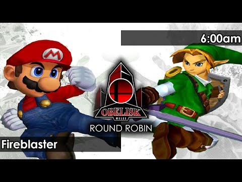 Melee: Fireblaster (Mario/Jigglypuff) V SMT | 6:00am (Link) - Obelisk 91 Tournament SSBM