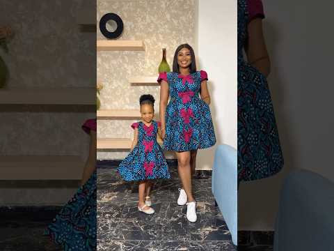 Ankara Dress for mom & daughter #zamakalefashion #latestafricaprint #africanfashion