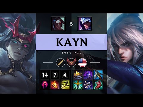 Kayn Mid vs Talon - NA Grandmaster Patch 25.07