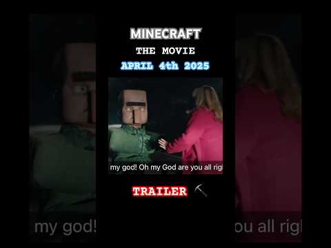 👀 NEW MINECRAFT The Movie Trailer April 4th 2025 #minecraft #movie  #minecraftshorts #shorts
