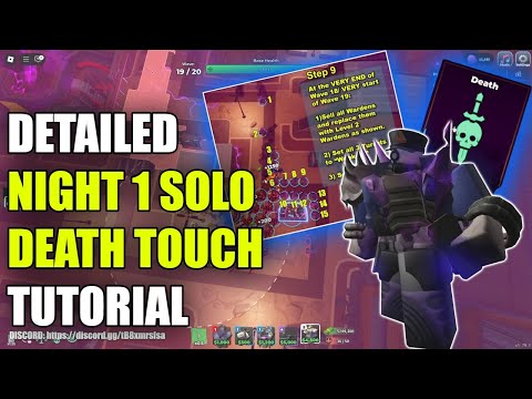 💀 NIGHT 1 HARD MODE SOLO | The ULTIMATE DETAILED GUIDE to DEATH TOUCH