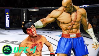 UFC4 Bruce Lee vs Street Fighter Sagat EA Sports UFC 4 PS5