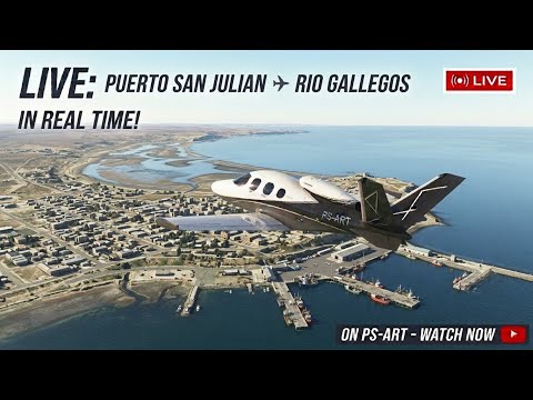 Puerto San Julián to Rio Gallegos in MSFS24! (PS5)