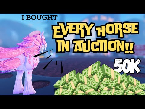 I BOUGHT EVERY HORSE AUCTIONED! Horse life