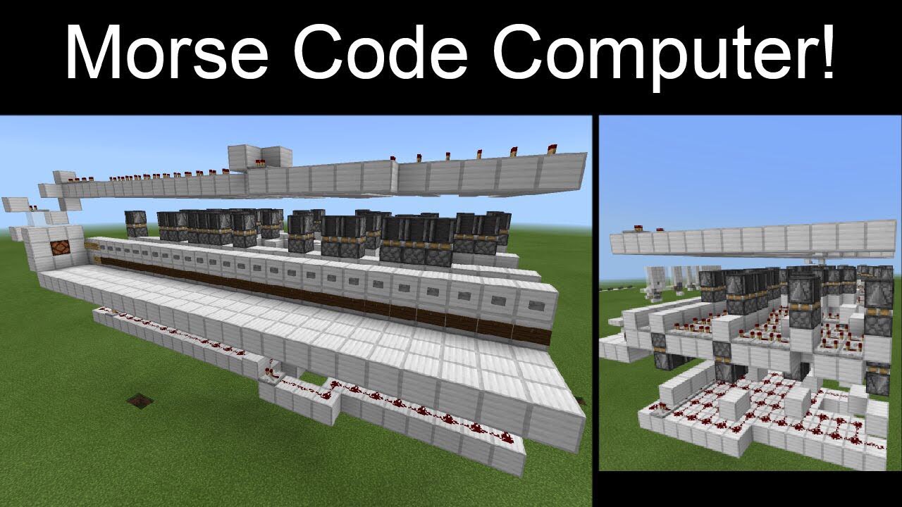 Morse Code Computer in Minecraft!