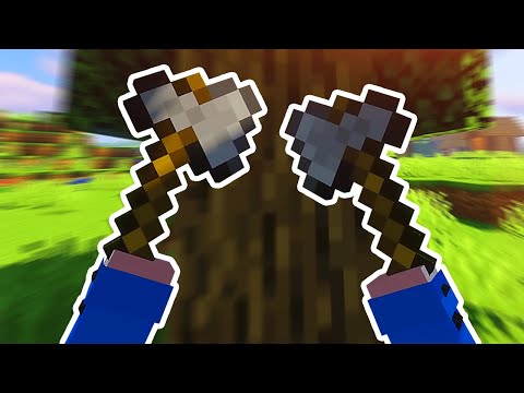 This is how I dig a tree in VR. 【 Minecraft VR 】 - Part 1