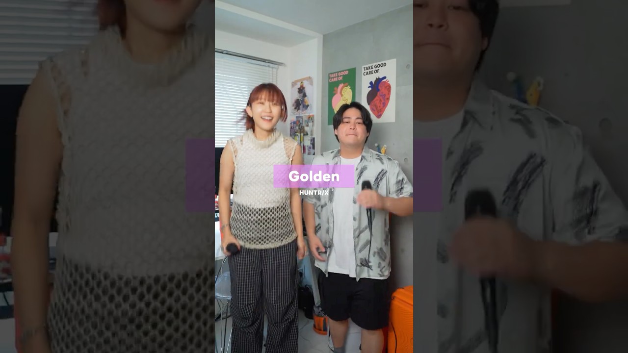 【男女でハモってみた】Golden - HUNTR/X, K-POP Demon Hunters #shorts