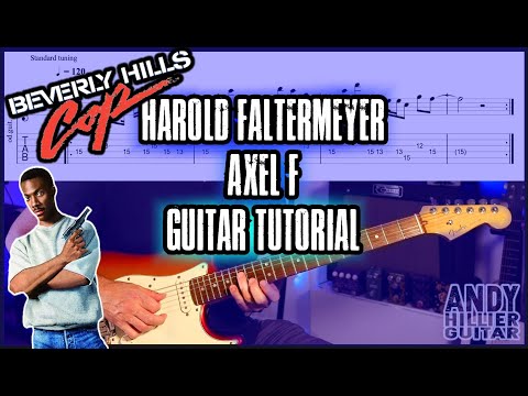 Beverly Hills﻿ Cop Theme Axel F Guitar Tutorial