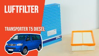 Youtube thumbnail of video "Wie Transporter T5 2.5 TDI Luftfilter wechseln 💨"