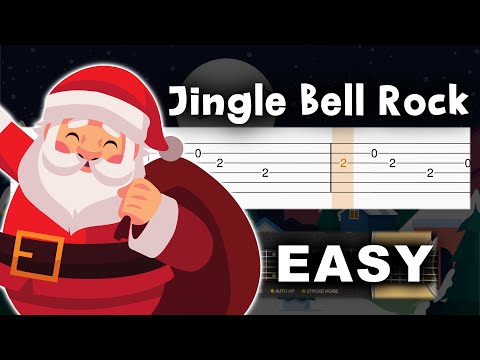 Jingle Bell Rock - EASY Guitar tutorial (TABS)