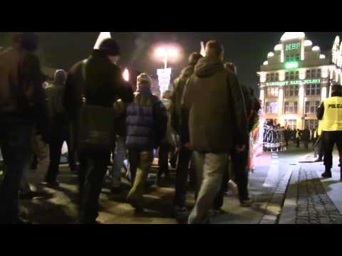 Kibice Śląska Wrocław manifestacja 13.12.2013 32 rocznica stanu wojennego.