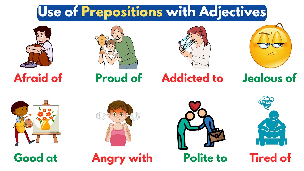 Adjectives with Prepositions | Common Adjective Preposition | Adjective and Preposition