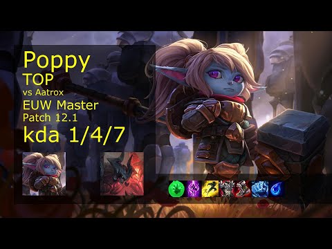 Rank 5 EUW Poppy: Top vs Aatrox