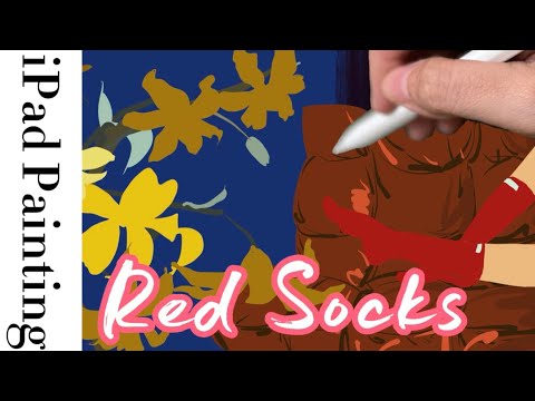 1-Minute paint with me; a cozy home scene;drawing with music to play in the background