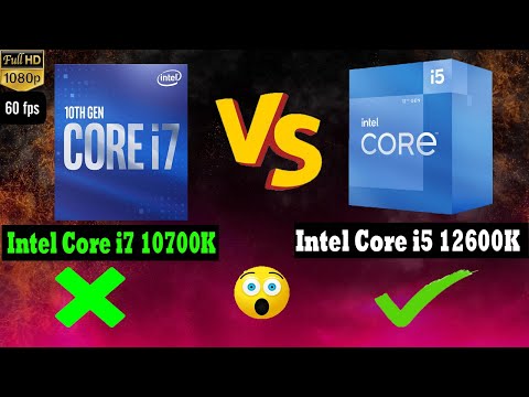 Intel Core i7 10700K vs i5 12600K |🔥Processor Compare🔥| 2022
