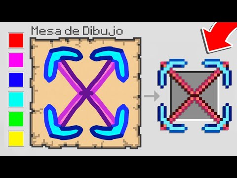MINECRAFT pero PUEDO DIBUJAR CUALQUIER COSA en MINECRAFT 😱