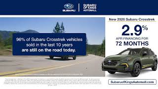Finance a New Crosstrek from Subaru of Kings Automall