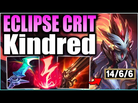 Eclipse Crit Kindred Is a One Shot Machine! This Build Make Kindred Mega Burst! - League Of Legends
