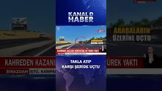 Kontrolden Çıkan Sürücü Takla Atıp, Karşı Şeride Uçtu! 1 Kişi Hayatını