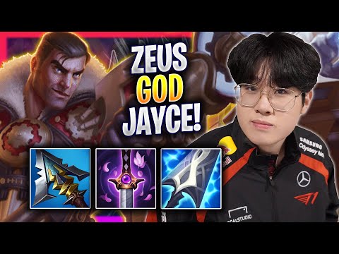ZEUS IS A GOD WITH JAYCE! - T1 Zeus Plays Jayce TOP vs Smolder! | Season 2024