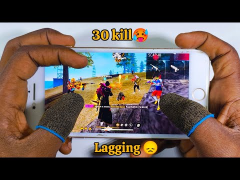 iPhone 8 Plus Free Fire Gameplay ⚙️Settings Free Fire max HUD+DPI+MACRO 2 gb ram ⚡