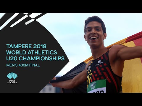 Men's 400m Final - World Athletics U20 Championships Tampere 2018
