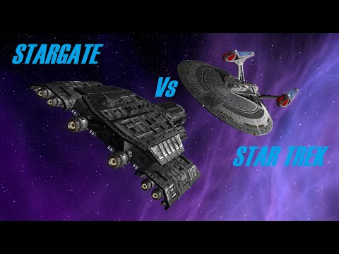 Star Trek Bridge Commander, Stargate Ship Pack V3: BC 304 Odyssey vs Enterprise E